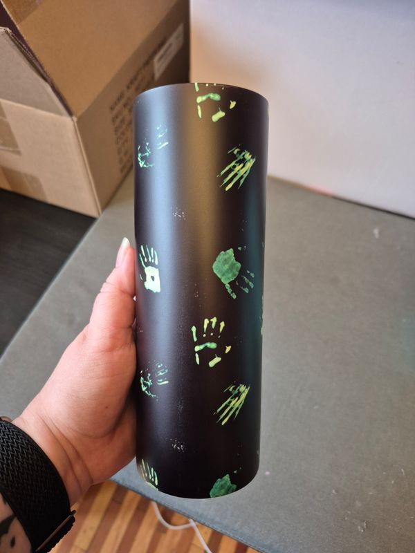 Ghost Handprints GLOW Tumbler