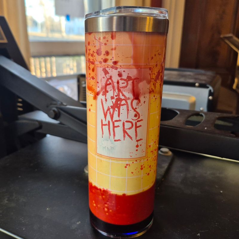Art Was Here Blood Drip Tumbler