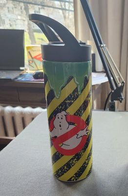 Ghostbusters Caution Stripe - Water Bottle