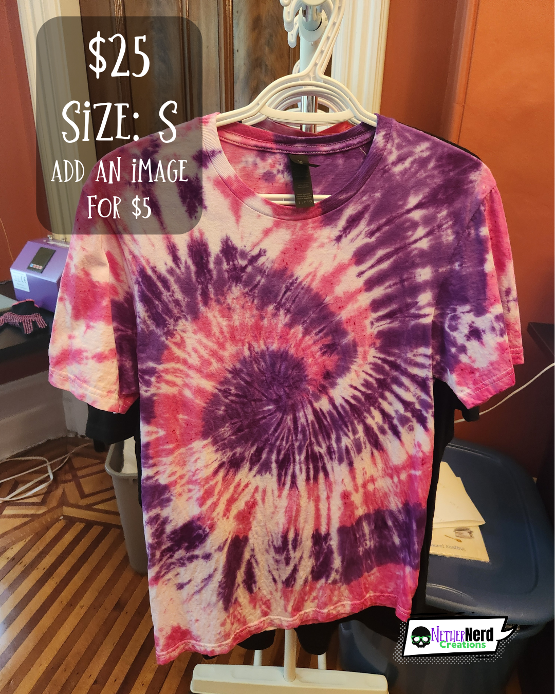 Pre-Made Tie Dye T-shirts - Size S