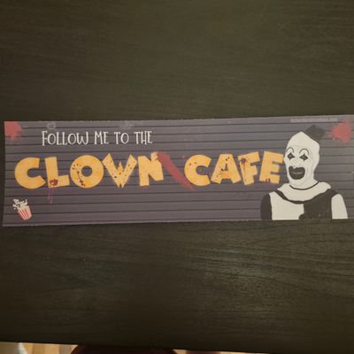 Clown Cafe Bumper Sticker