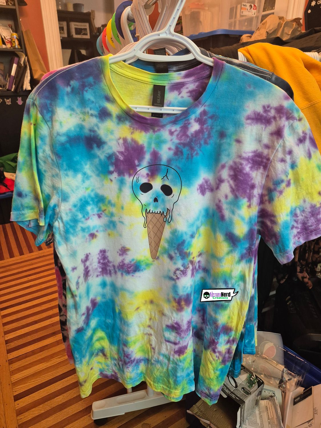 I Scream Moon Mist Tie Dye T-Shirt