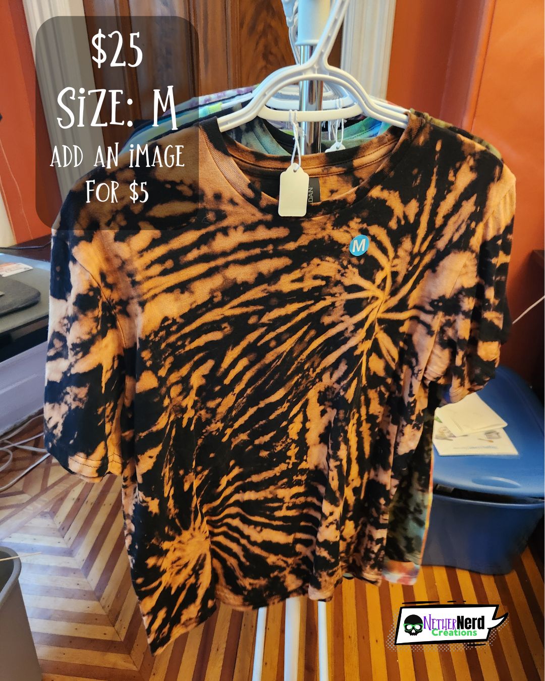 Pre-Made Reverse Tie Dye T-shirts