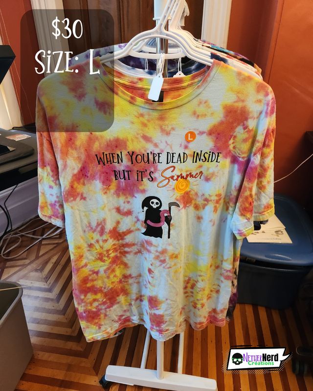 Dead Inside but Summer Tie Dye T-Shirt