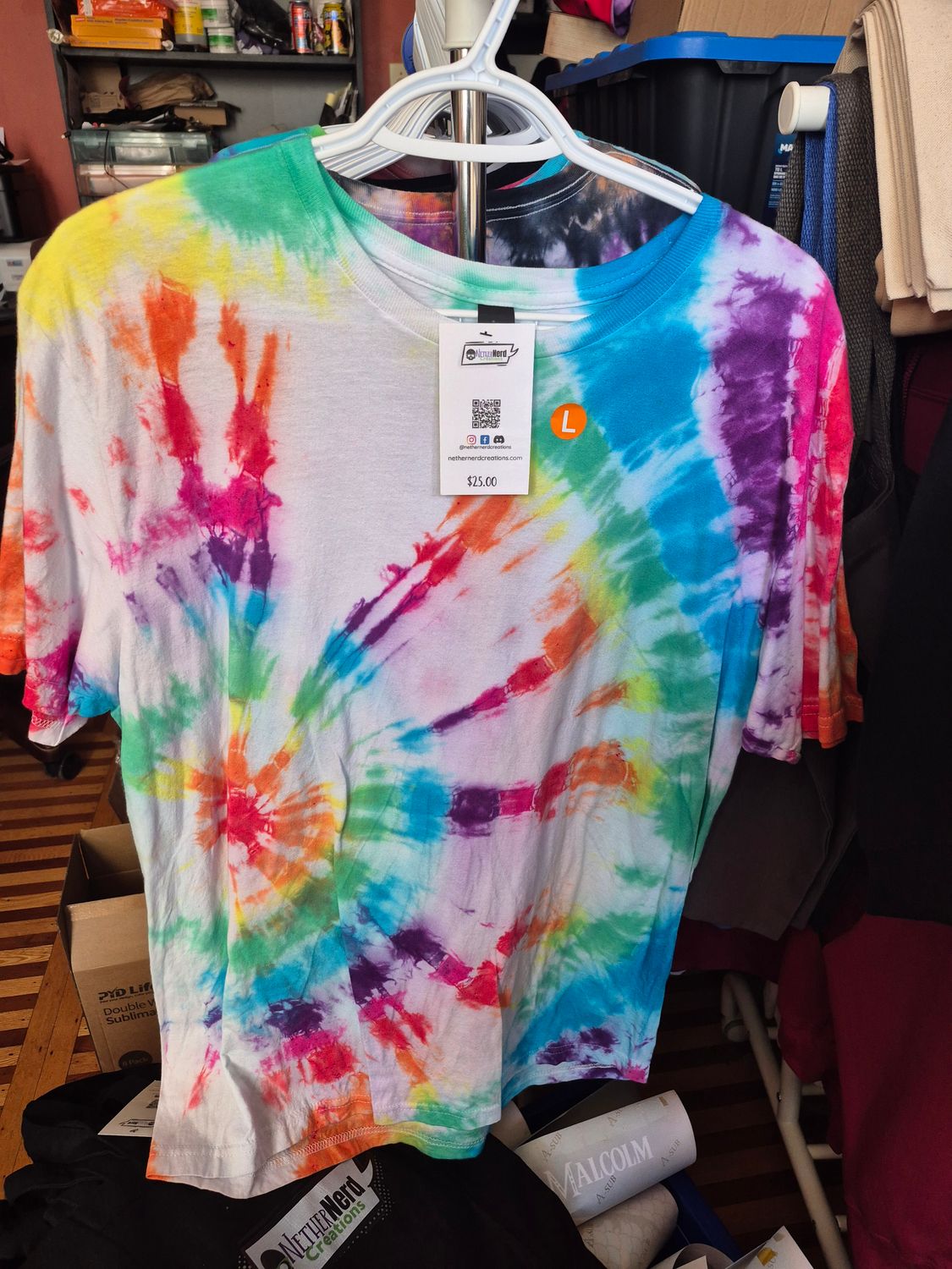 Rainbow Tie Dye Bullseye Shirt