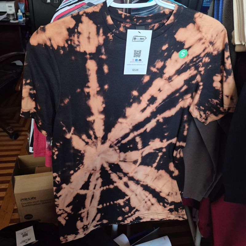 Reverse Tie Dye Bullseye Shirt