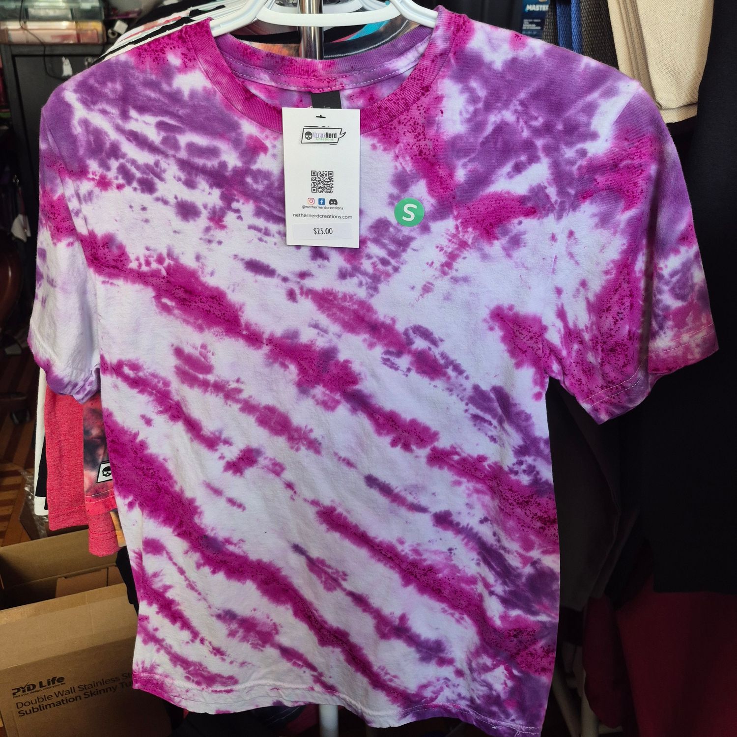 Purple Plum Fanfold Tie Dye Shirt