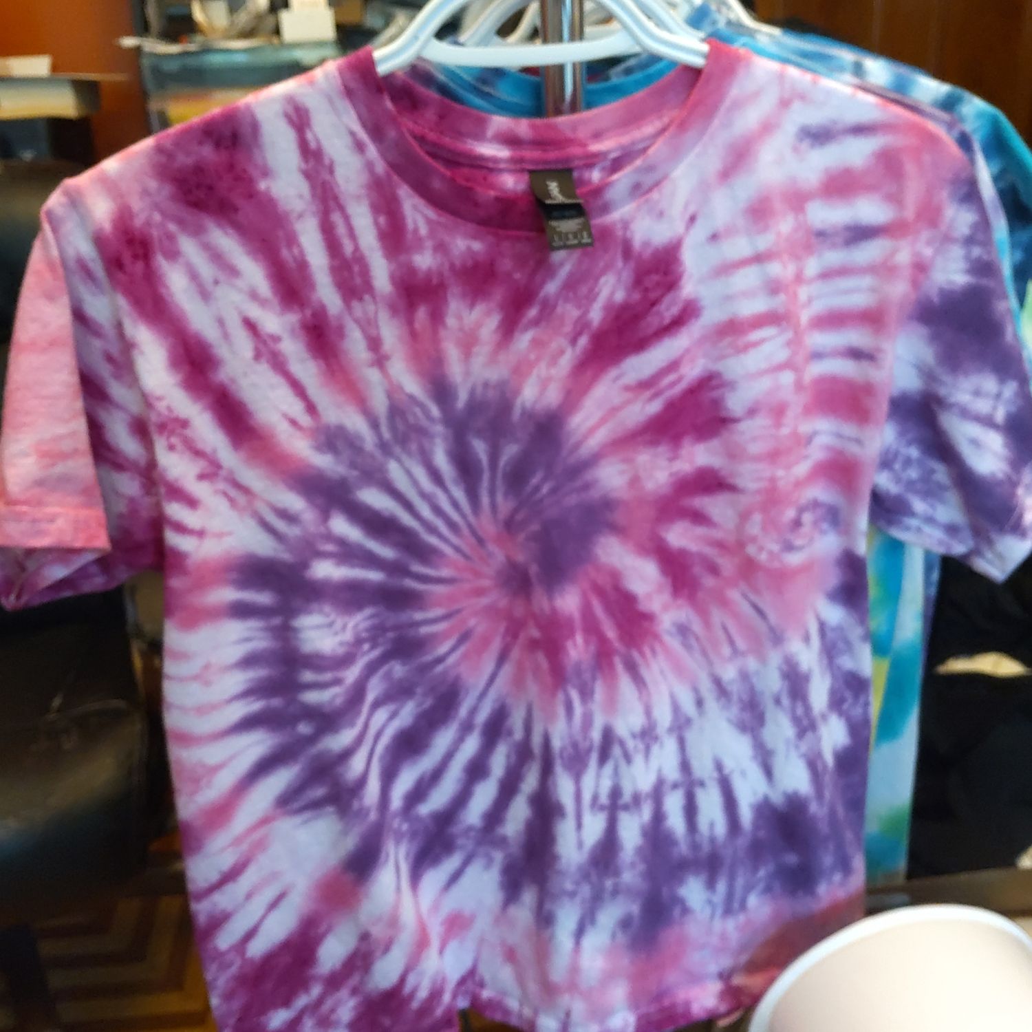 Kids Pink/Purple Heart ColourwayTie Dye T-Shirt