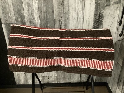 Silverline Saddle Blanket Red/White/Brown