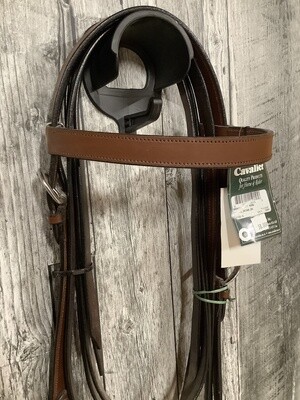 Draft Size Cavalier Headstall with Reins