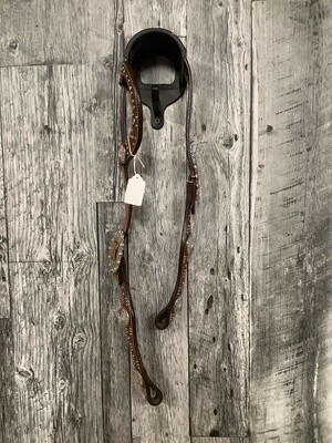 One Ear Headstall with Silver Accents