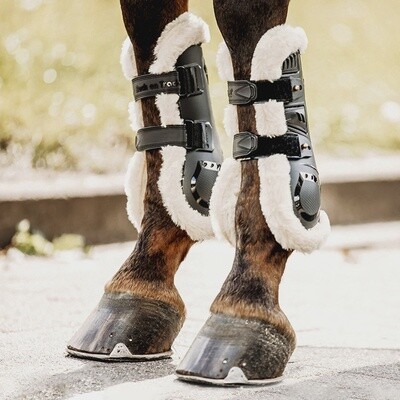Back on Track Airflow Tendon Boot Faux Fur