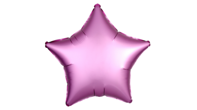 Solid Colour Star Shaped Mylar Balloons