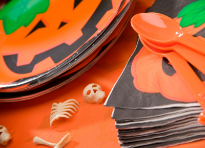 Halloween Plates, Napkins and Cups