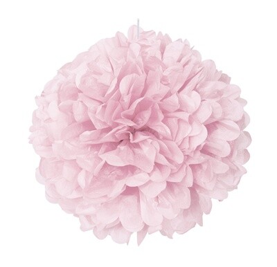 16” Light Pink Paper Puff Ball