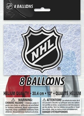 NHL Logo 12&quot; Latex Balloons 8ct