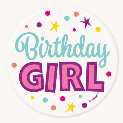 &#39;Birthday Girl&#39; Button