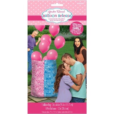 Girl Pink Gender Balloon Release (Includes Helium)