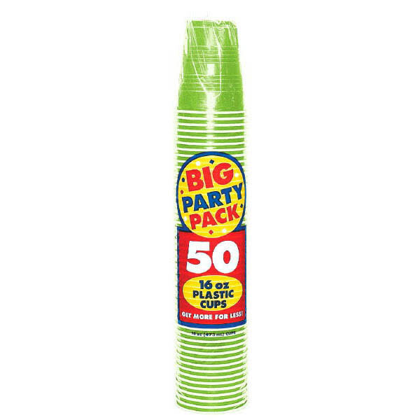 Kiwi Green Solo Cups 50pk 16oz
