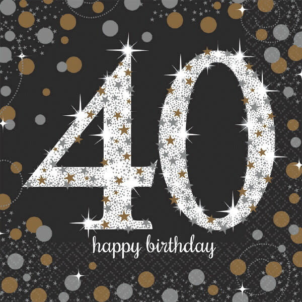40th Birthday Luncheon  Napkins