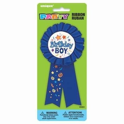 &#39;Birthday Boy&#39; Award Ribbon Pin