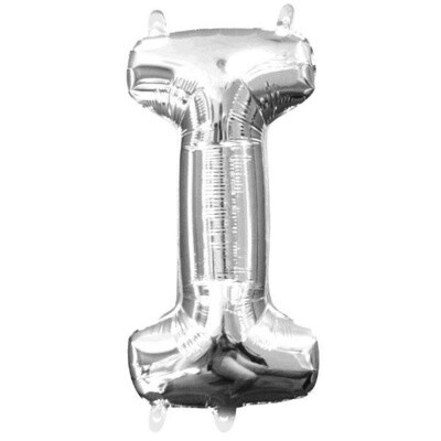 Silver Letter I Balloon (16" Air Filled) Silver Letter I Balloon (16" Air Filled)