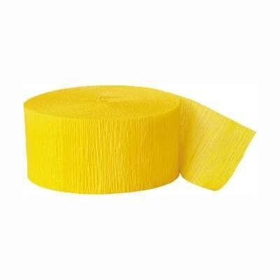 Yellow Crepe Streamer 81 ft