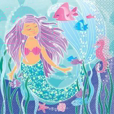 Mermaid Luncheon Napkins 16ct