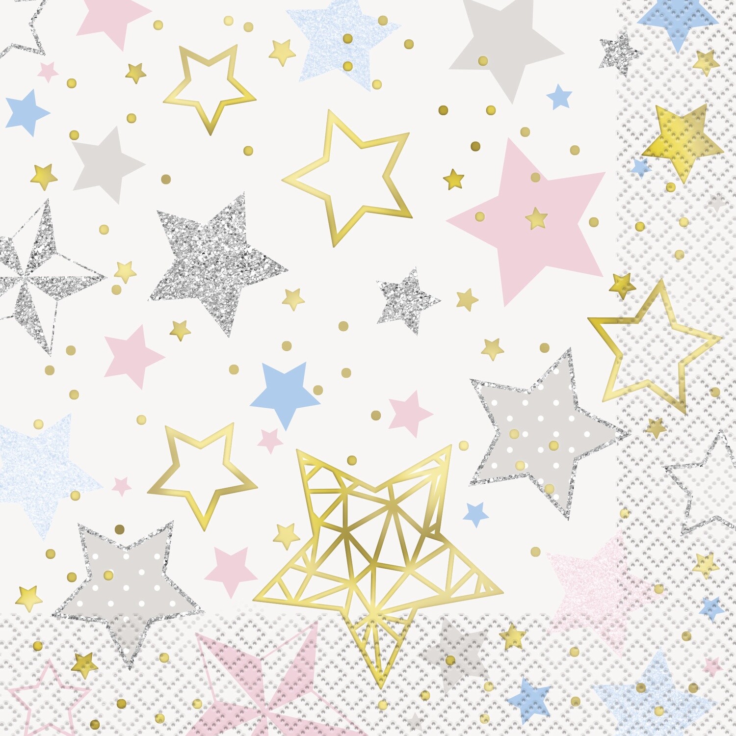 Twinkle Twinkle Stars Luncheon Napkins 16ct