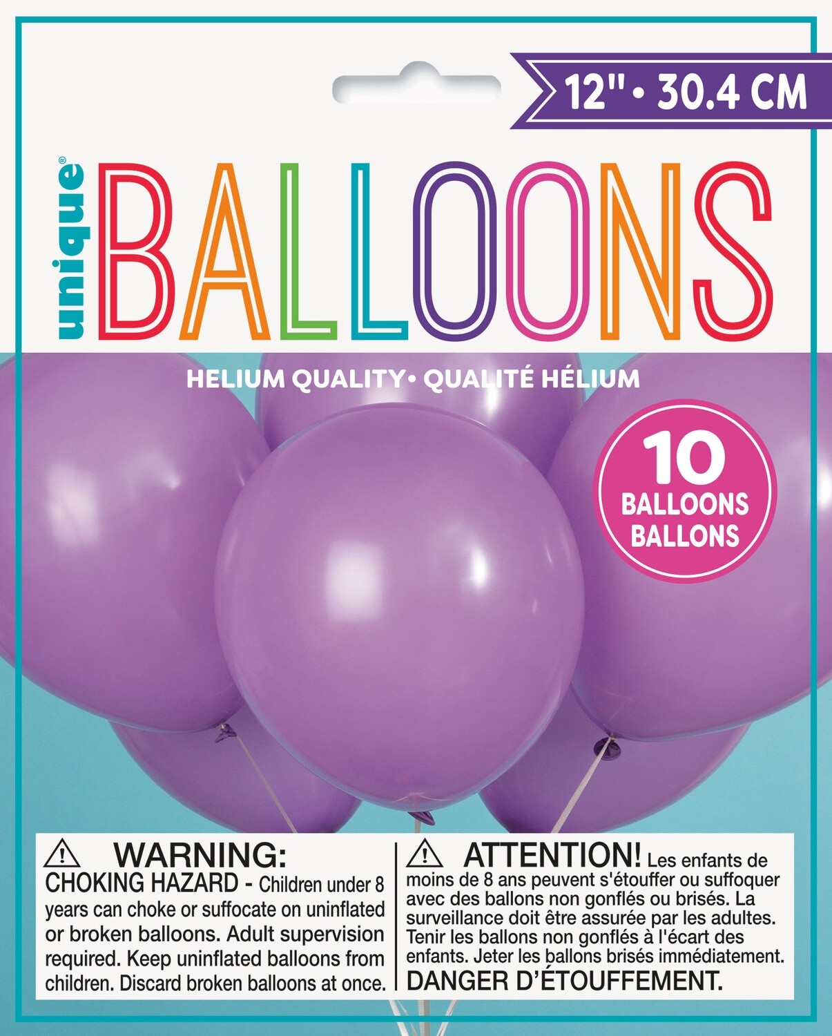 12&quot; Latex Balloons 10ct - Lavender