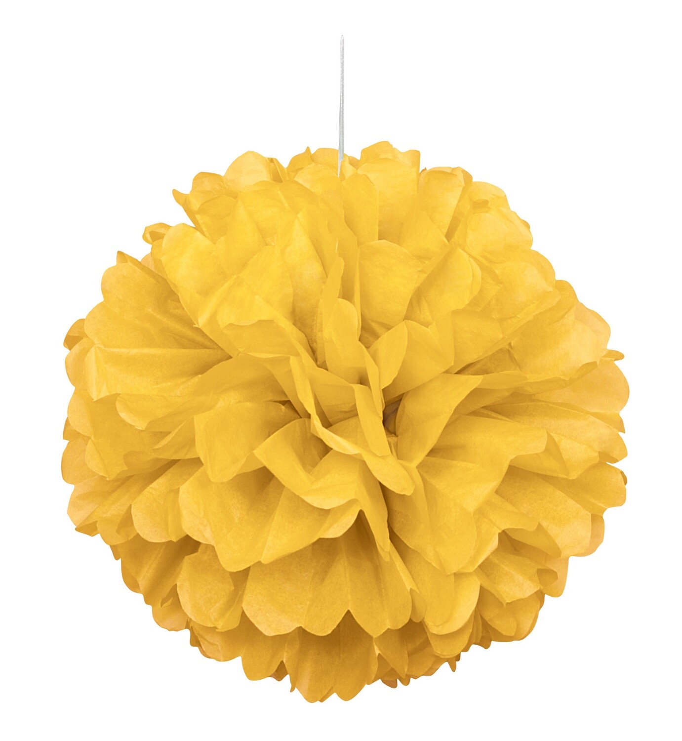 16” Yellow Paper Puff Ball