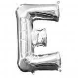 Silver Letter E Balloon (16" Air Filled) Silver Letter E Balloon (16" Air Filled)