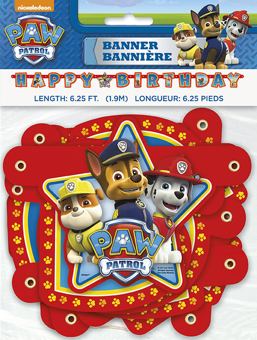 Paw Patrol Letter Banner 6.25FT