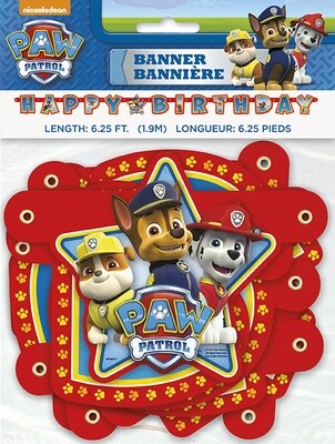 Paw Patrol Letter Banner 6.25FT
