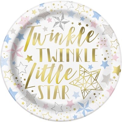 Twinkle Twinkle Stars Dinner Plates 8ct
