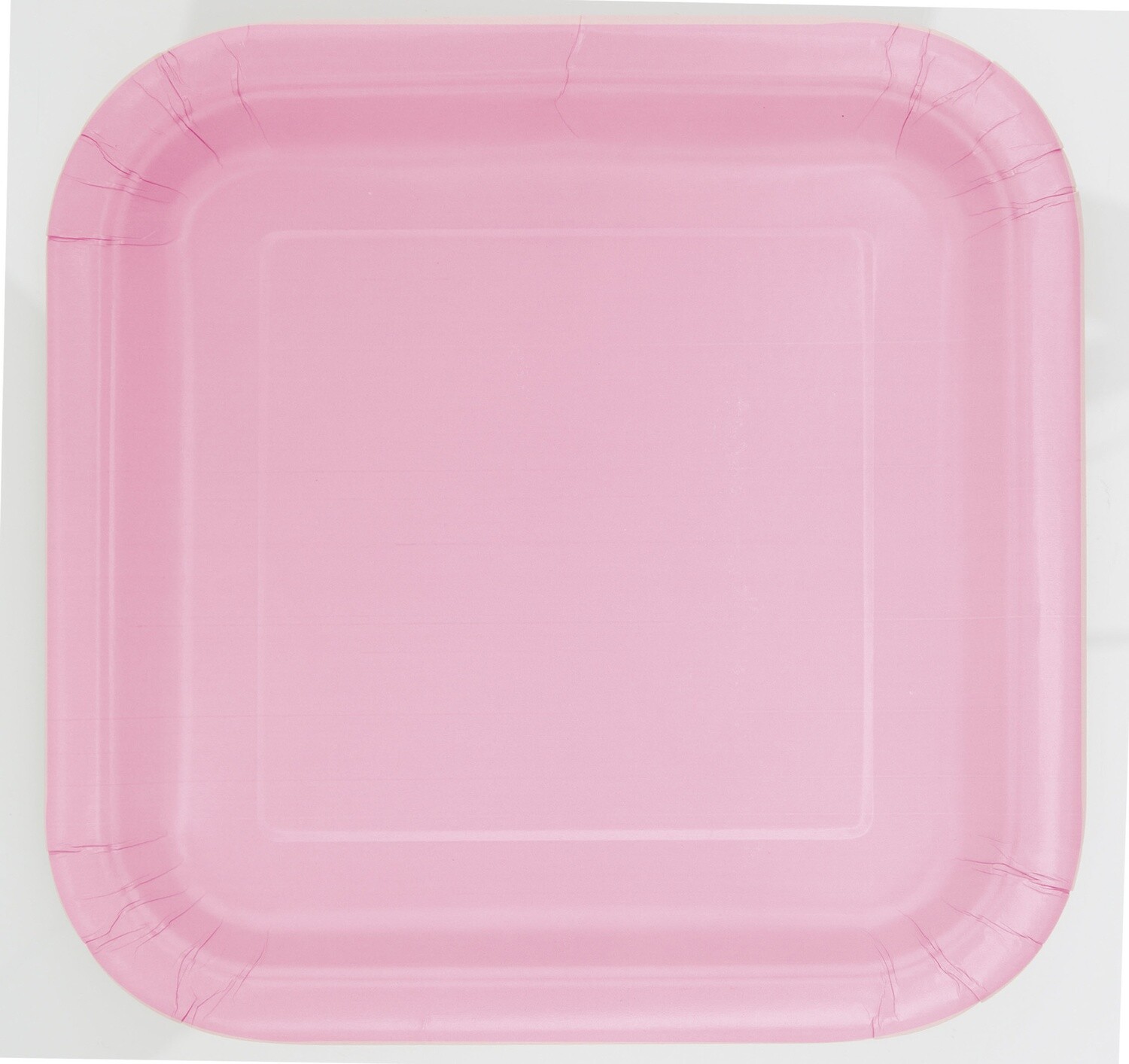 Lovely Pink 9&quot; Square Plates, 14ct