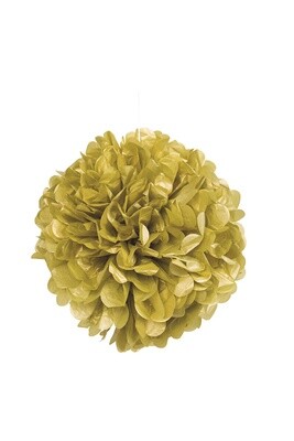 16” Gold Paper Puff Ball