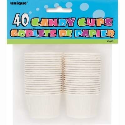 White Jello Shot Candy Cups 40PK
