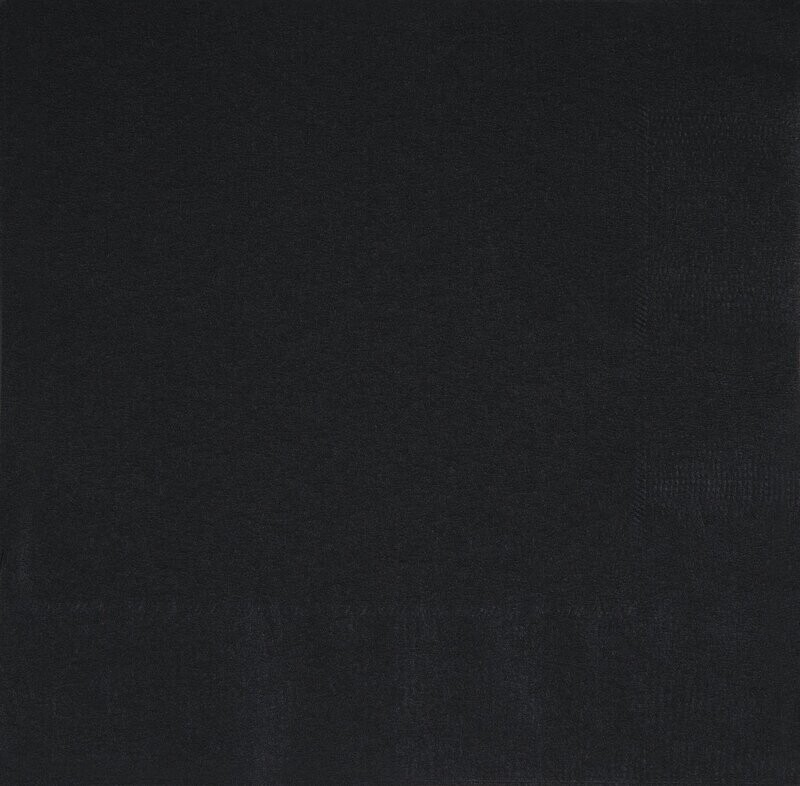 Black Beverage Napkins 50pk