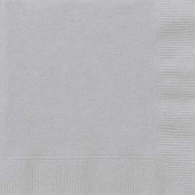 Silver Luncheon Napkins 50pk