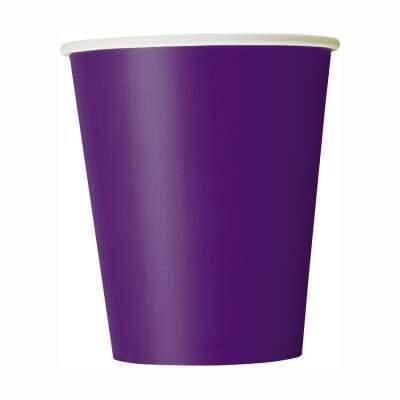 Deep Purple Paper Cups 8ct