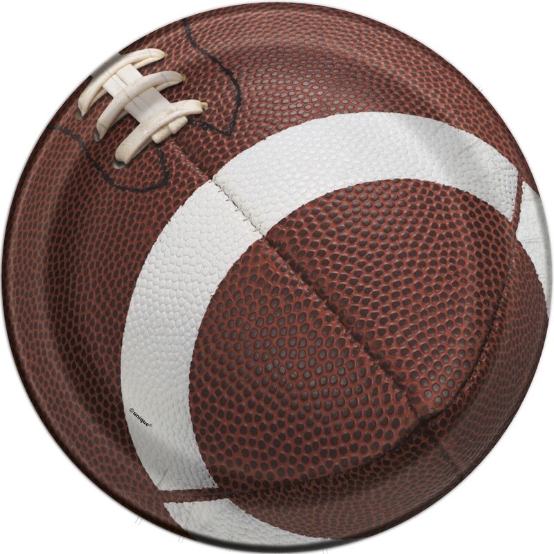 Football Dessert Plates 8ct