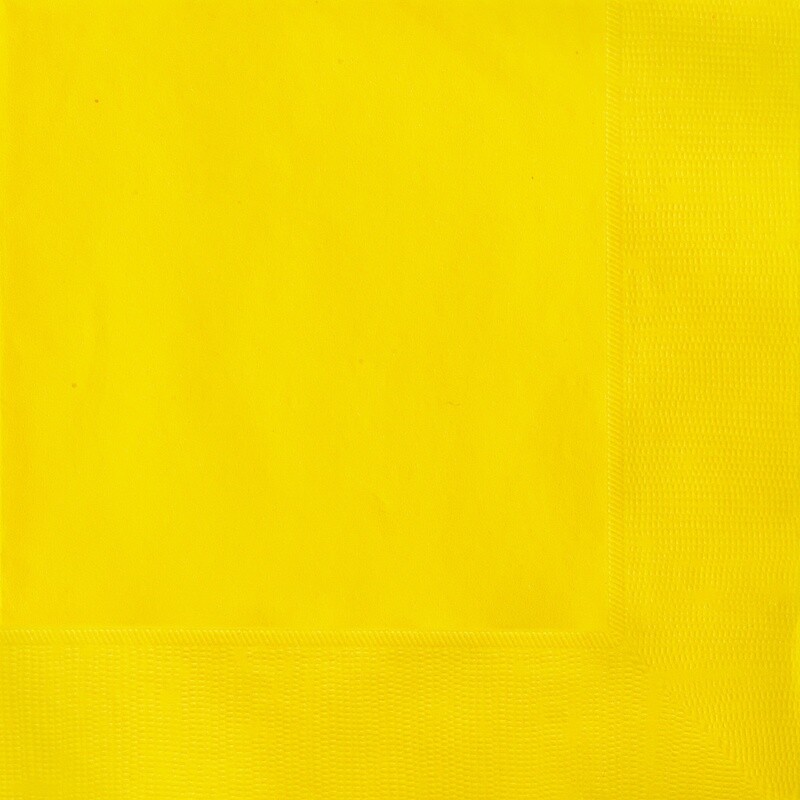 Sunflower Yellow Beverage Napkins 50pk