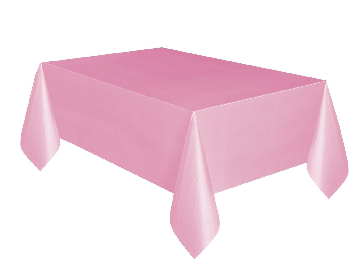Light Pink Plastic Rectangle Tablecloth, 54&quot; x 108&quot;