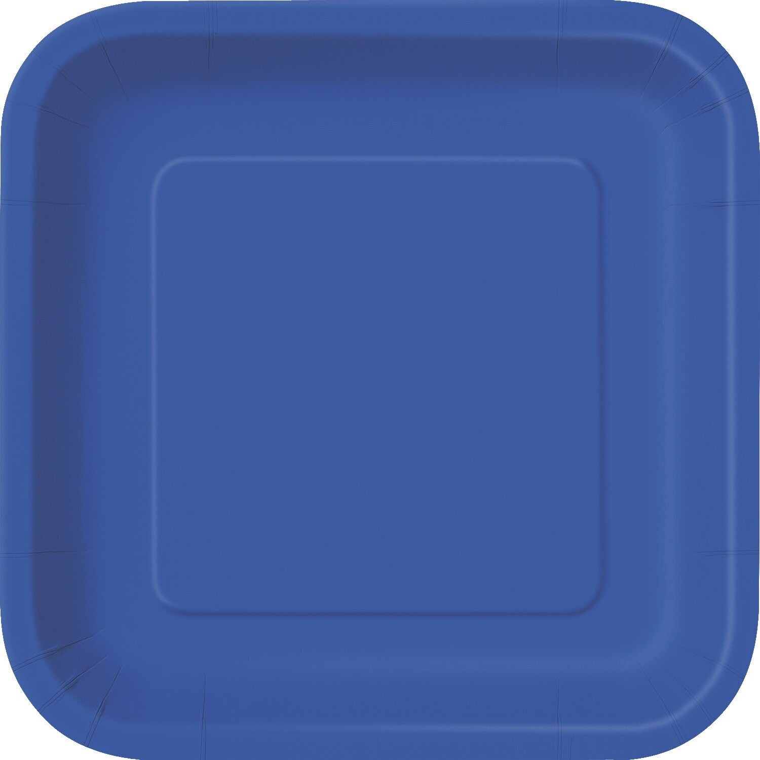 Royal Blue 7&quot; Square Plates, 16ct