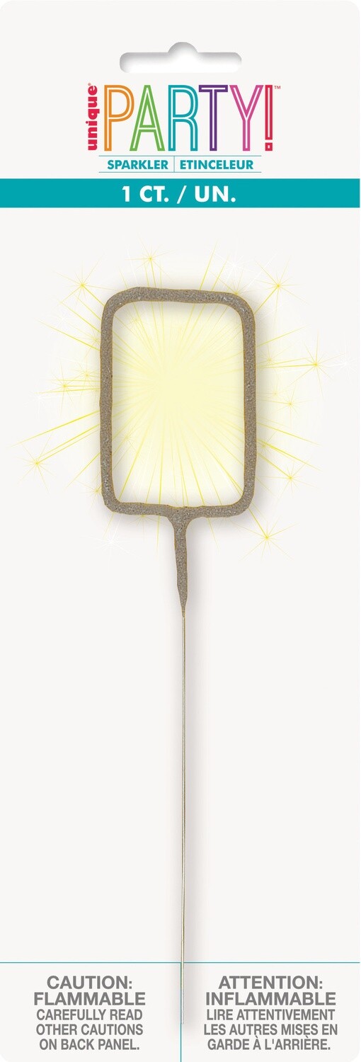 Number &#39;0&#39; Sparkler Candle, 7&quot;