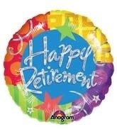 Large &#39;Happy Retirement&#39; Foil Balloon 32&quot;