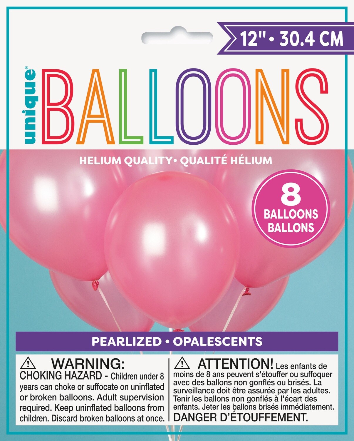 12&quot; Latex Balloons 8ct - Rose Petal Pink