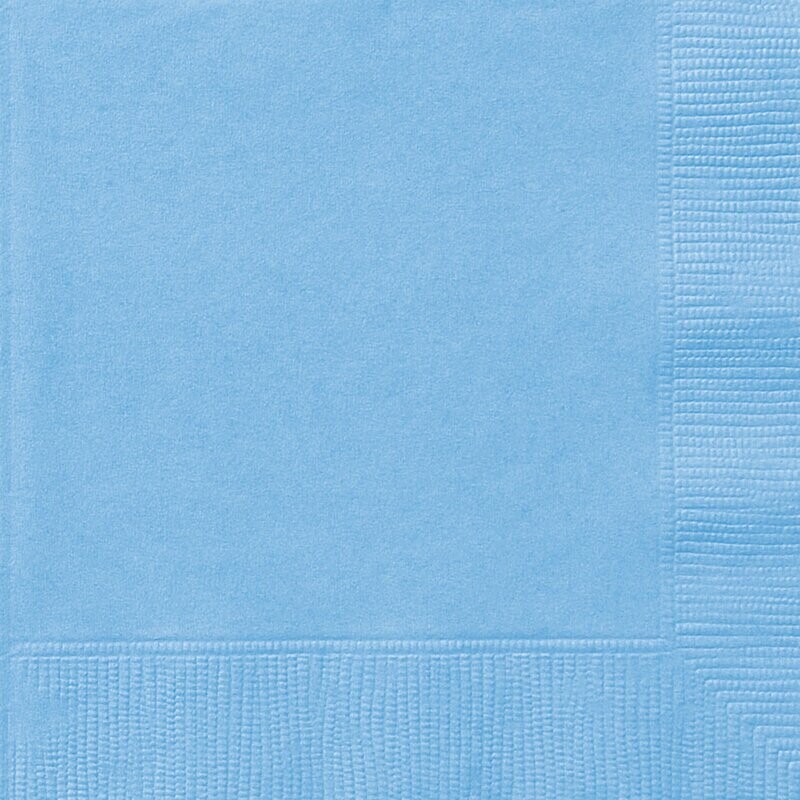 Powder Blue Beverage Napkins 50pk