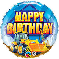 Construction Happy Birthday Foil Balloon18&quot;